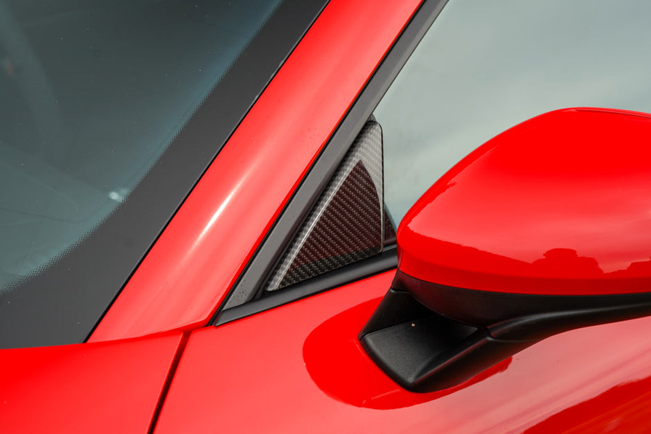 Porsche 718 GT4 Carbon Fiber Door Triangles